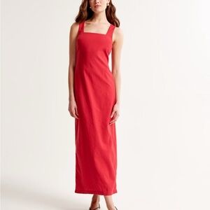 Abercrombie Linen-Blend Maxi Dress
